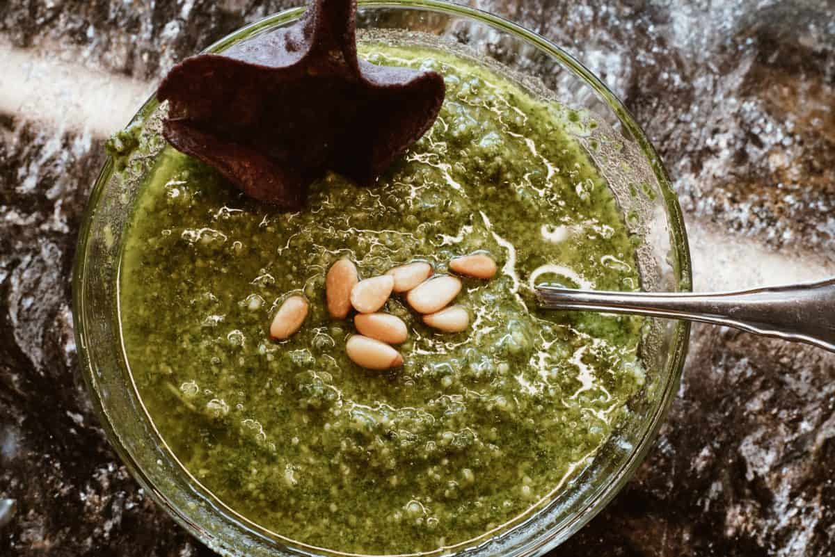 Basil and Kale Pestos Fullerton Wines