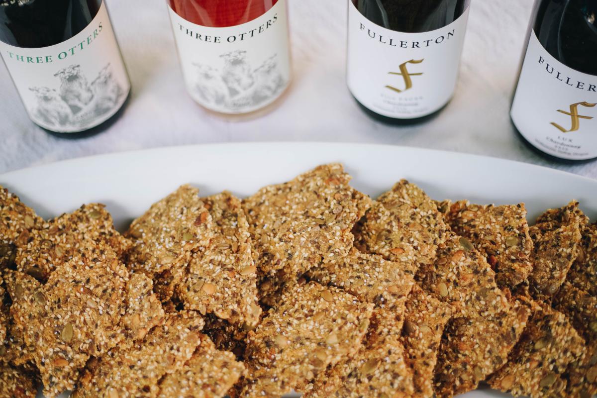 Seed crackers paired with Fullerton flight