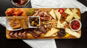 cheese and charcuterie board