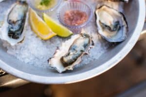 oysters on half shell